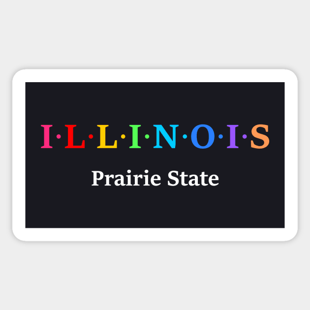 Illinois, USA. Prairies State Sticker by Koolstudio